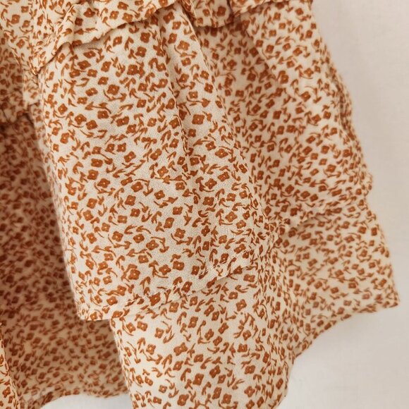 Princess Polly Tiered Ruffle Skirt Ditsy Floral Mini Cottagecore Women's 0 - Picture 3 of 4